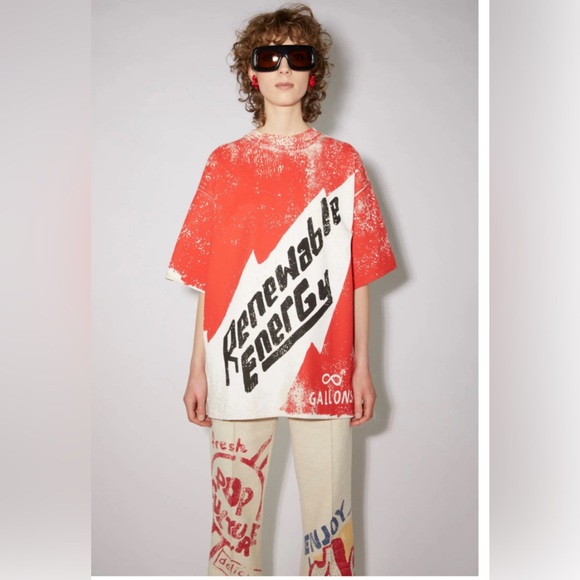 Acne Studios Tops - Acne Studios
AW21 ACNE STUDIOS OVERSIZE
RENEWABLE ENERGY TSHIRT XS